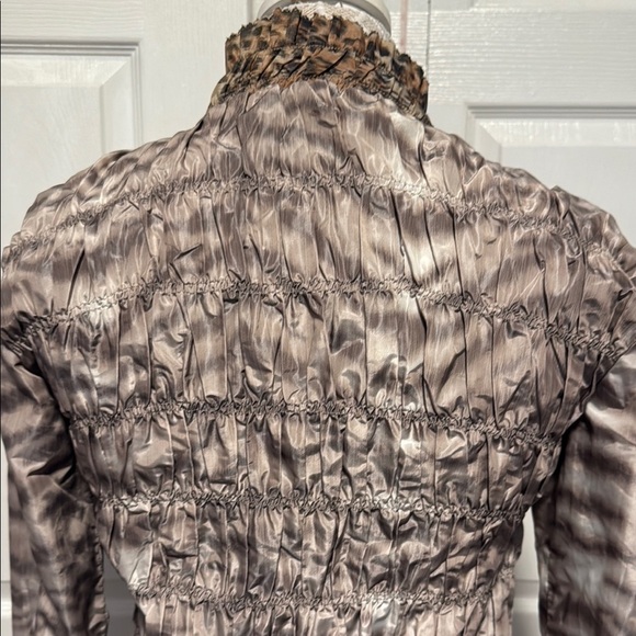 Alberto Makali Leopard Accent Bomber Jacket - Picture 6 of 10